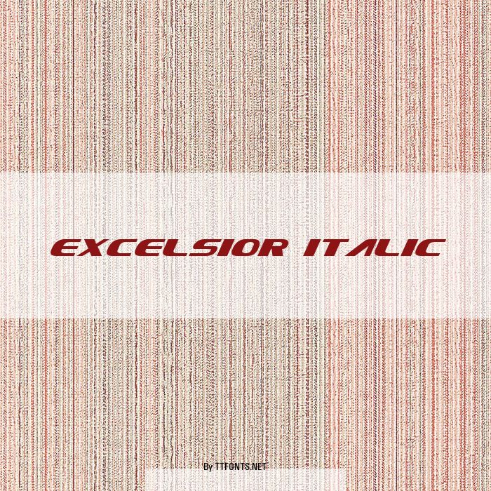 Excelsior Italic example